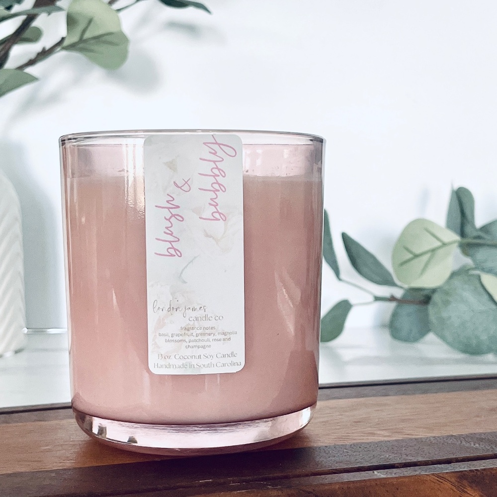 Blush & Bubbly Coconut Soy Candle 13 oz.